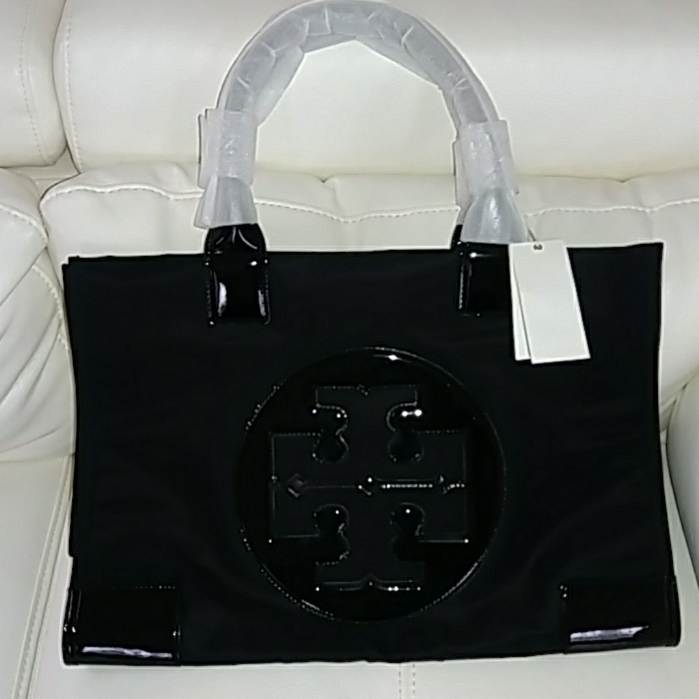 Tory Burch  -  Large  Ella Tote -  Black - New
